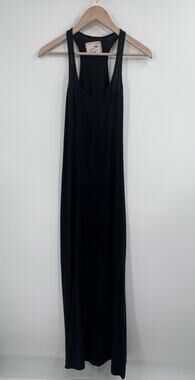 Daftbird Grey Slim Fit Cotton Blend Racer Back Maxi Dress S Made In USA